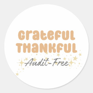Adesivo Grateful Audit Free - Contador Engraçado