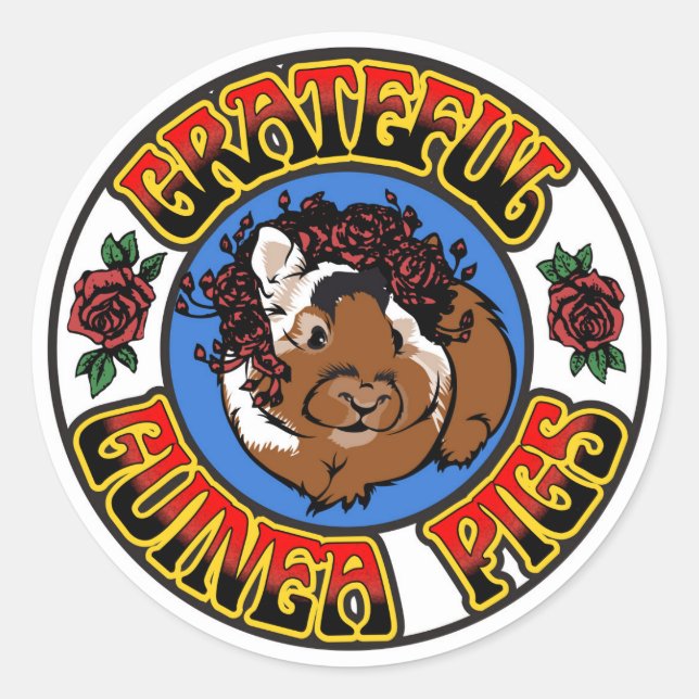 Adesivo Grateful Guiné Pig (Frente)