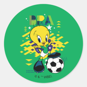 Adesivo Grático do TWEETY™ Time Brasil Futebol
