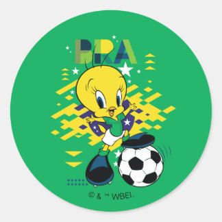 Adesivo Grático do TWEETY™ Time Brasil Futebol