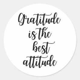 Adesivo Gratitude Is the Best Attitude Inspirational Quote