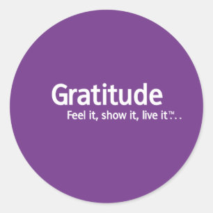 Adesivo Gratitude - pensamento Shapers™