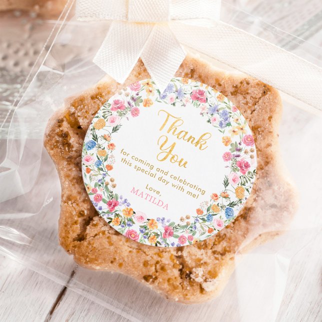 Adesivo Gratos Lembrancinhas de Coroa de Flores Silvestres (Criador carregado)