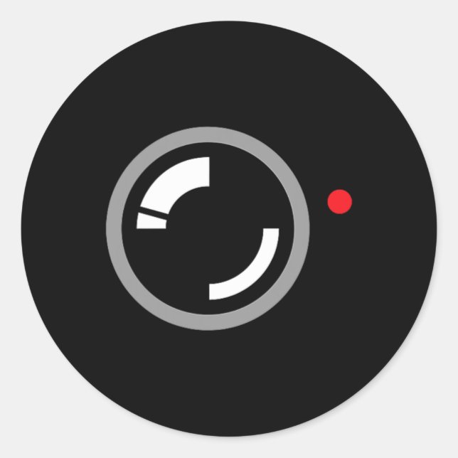 Adesivo Gravação de vídeo secreto Engraçado Cameraman Hall (Frente)