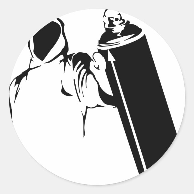 Adesivo gravador de grafite com estêncil de spray (Frente)