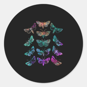Adesivo Gravata colorida estampa tie dye borboleta arco-ír