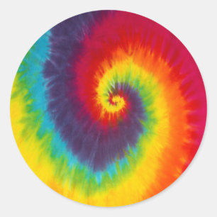 Adesivo Gravata Tie Dye Redemoinho Colorida Groovy Legal