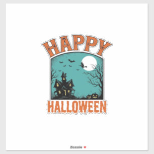 Adesivo Grave Engravura Feliz Halloween Casa Assombrada De