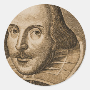 Adesivo Gravuras de Shakespeare Droeshout