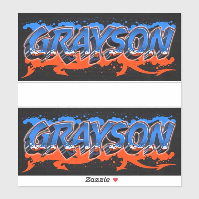 Adesivo Grayson Vorname Name Graffiti Aufkleber Sticker (Folha)