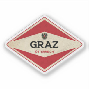 Adesivo Graz Austria Vintage