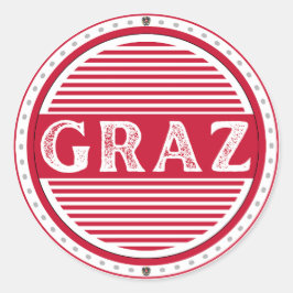 Adesivo Graz City Pride Emblem – Austrian Identity