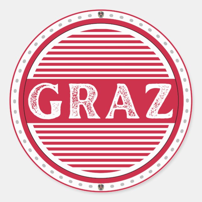 Adesivo Graz City Pride Emblem – Austrian Identity (Frente)