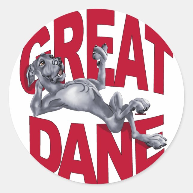 Adesivo Great Dane Laid Back Blue UC (Frente)