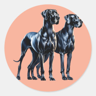 Adesivo Great Danes Watercolor