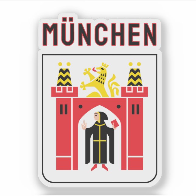 Adesivo Greater coat of arms of Munich (Frente)
