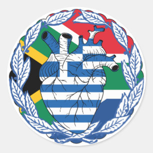 Adesivo Grécia da África do Sul