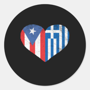 Adesivo Grécia de amor porto-riquenho grego Porto Rico