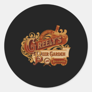 Adesivo Greely'S Beer Garden Billiards Western Movie