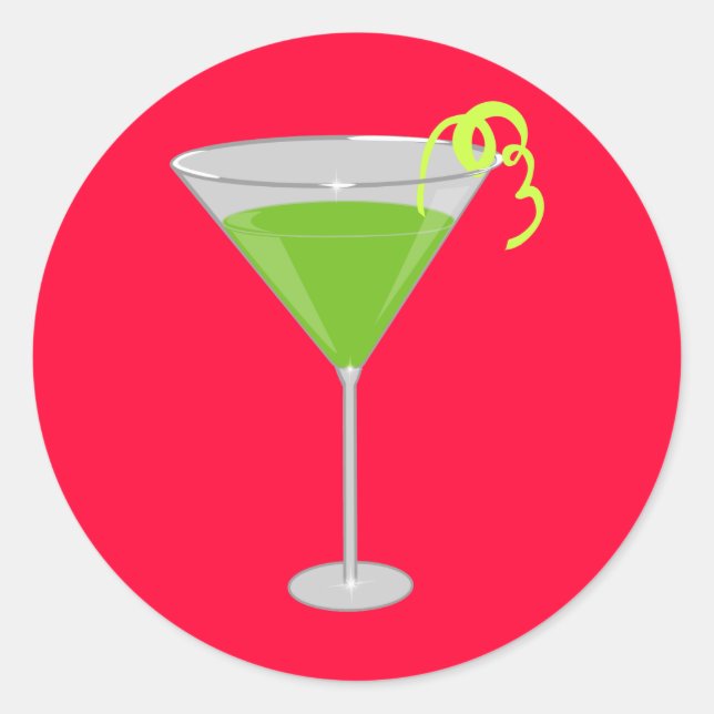 Adesivo Green Apple Martini (Frente)