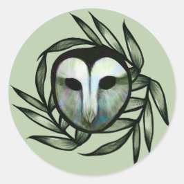 Adesivo Green Barn Owl                                    