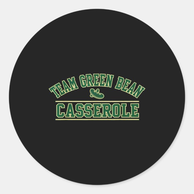 Adesivo Green Bean Cerole Team Thanksgiving Foodie Srts Fu (Frente)