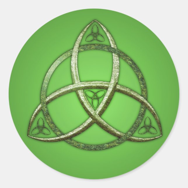 Adesivo Green Celtic Trinity Knot (Frente)