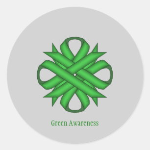 Adesivo Green Clover Ribbon por Kenneth Yoncich