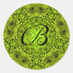 ADESIVO GREEN DAHLIA FLOWETALS MONOGRAM