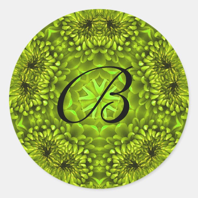 ADESIVO GREEN DAHLIA FLOWETALS MONOGRAM (Frente)