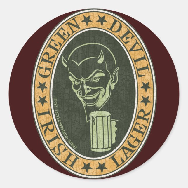 Adesivo Green Devil Lager (Frente)
