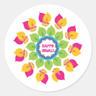Adesivo Green Diwali Stickers