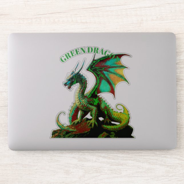 ADESIVO GREEN DRAGON  (Computador)