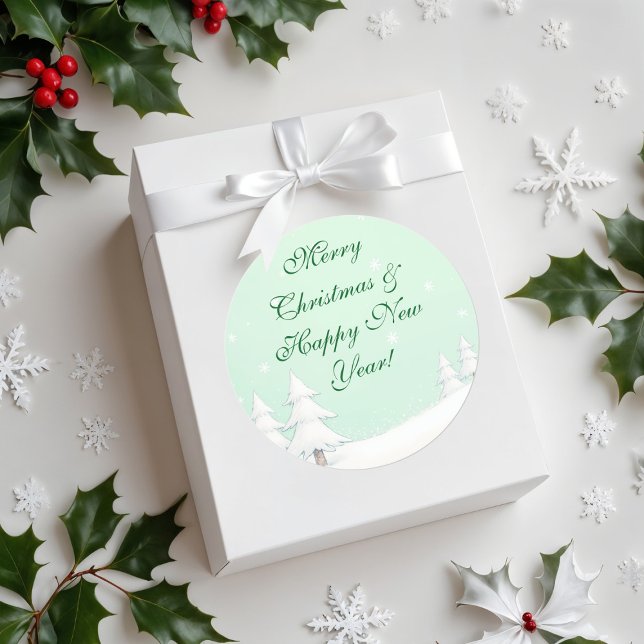 Adesivo Green Felry Christmas e Snowy Pines (Criador carregado)