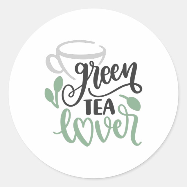 Adesivo Green tea lover (Frente)