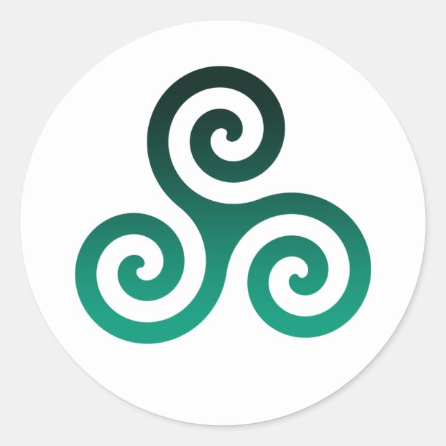 Adesivo Green Triskele (Frente)