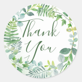 Adesivo Greenerage Foliage Wreath Obrigado