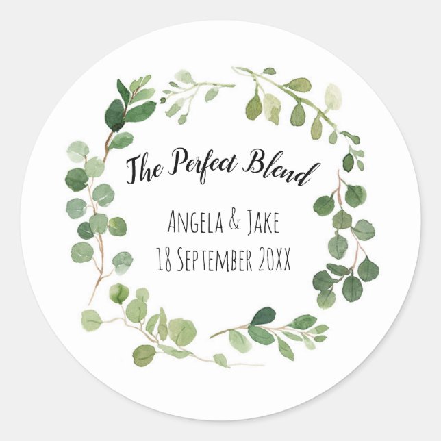 Adesivo Greenery Botanical Obrigado Sticker (Frente)