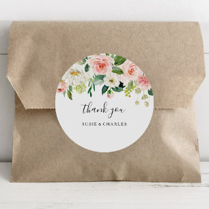Adesivo Greenery Elegant Floral Obrigado