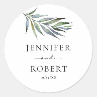 Adesivo Greenery Olive Branch Watercolor Casamento