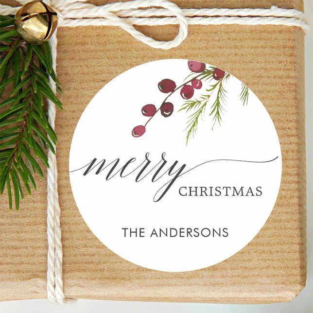 Adesivo Greenery Red Berries Foliday (Criador carregado)