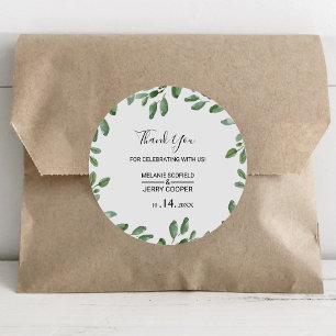 Adesivo Greenery Tropical Eucalipto Obrigado