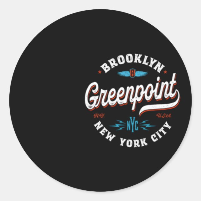 Adesivo Greenpoint Brooklyn Nova York (Frente)