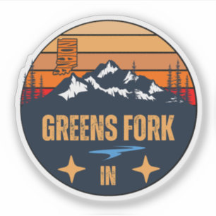 Adesivo Greens Fork, Indiana