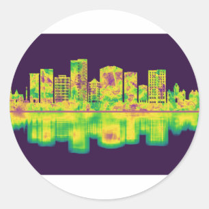 Adesivo Greenville Carolina do Sul Skyline