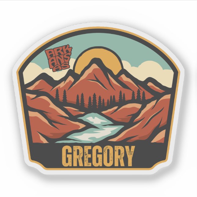Adesivo Gregory, Arkansas  (Frente)