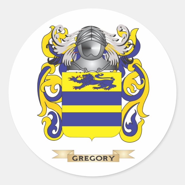 Adesivo Gregory Casaco de Braços (Crest Familiar) (Frente)