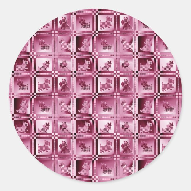 Adesivo Grelha de Cachorros Scottie Puppies (Frente)