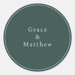 Adesivo Grelha de Envelope Azul Moderno/Teal GRACE