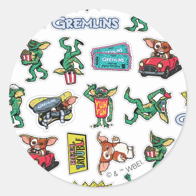 Adesivo Gremlins™ Sticker Fun Pattern (Frente)